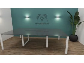 Meeting table funny piano vetro